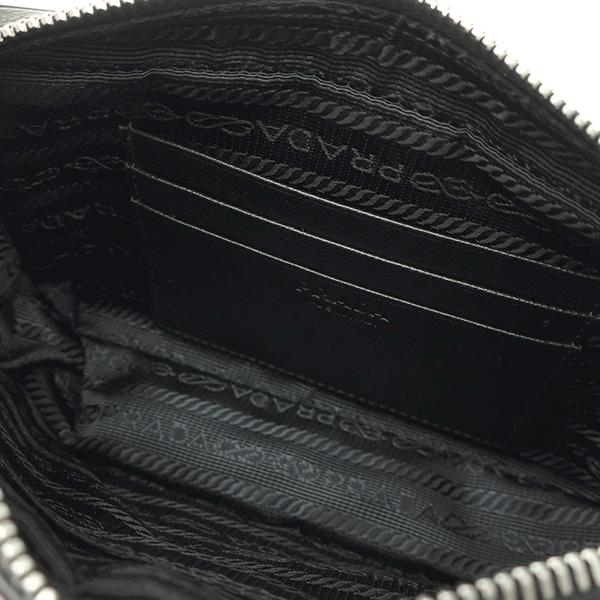 SAFFIANO（PRADA） プラダ ポーチ ロゴ スマホポーチ ブラック