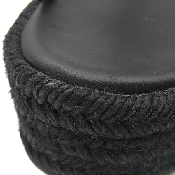 HERMES エルメス サンダル エスパドリーユ イテア30 ブラック