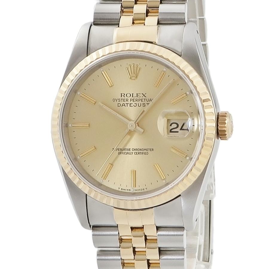オイスター デイトジャスト コンビ 中古 ロレックス ROLEX SS K18YG