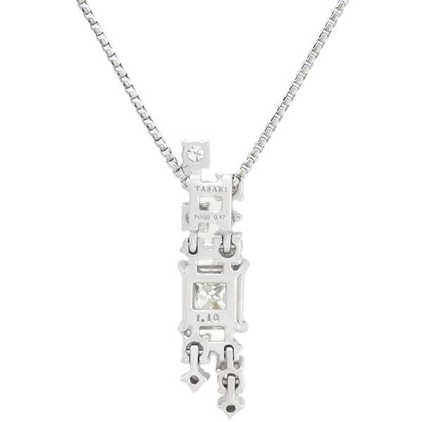 TASAKI ネックレス ダイヤ ペンダント Pt900 シルバー 中古 : HOUBIDOU 