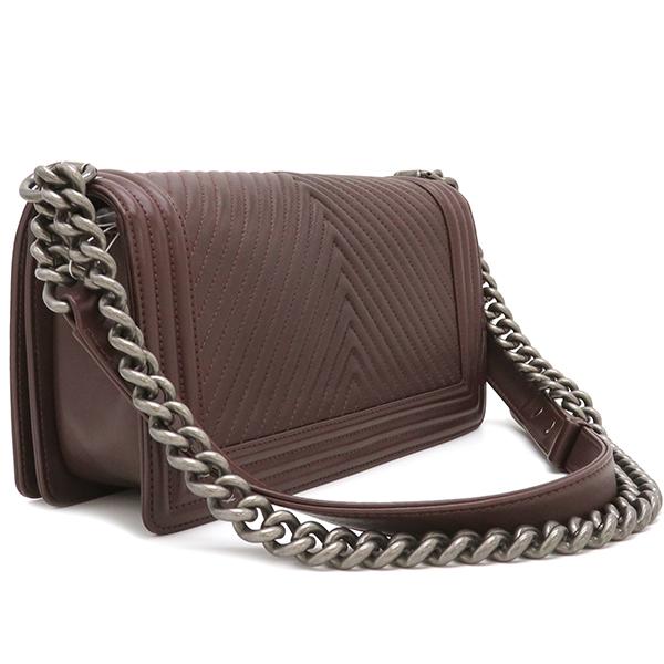 CHANEL ショルダーバッグ CHANEL（シャネル） ショルダーバッグ ボーイシャネル レザー ワイン