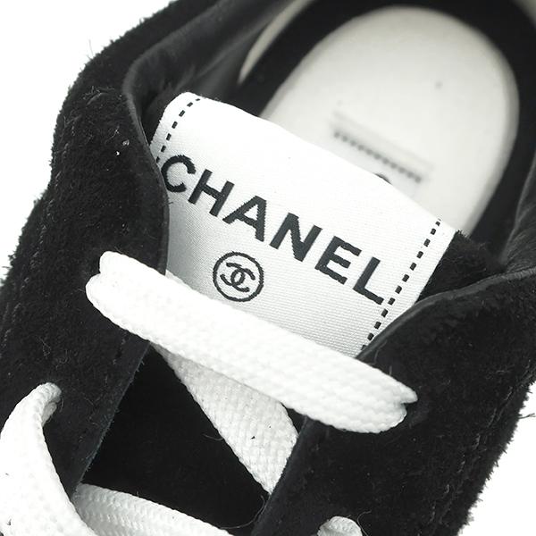 CHANEL ブラック スエード スニーカー　新品未使用 CHANEL シャネル スニーカー ココマーク スウェード ブラック