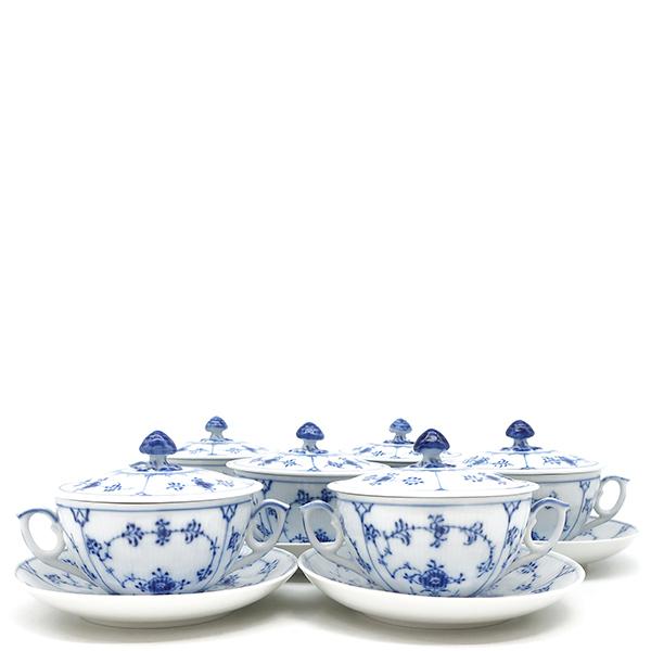 ロイヤルコペンハーゲン 食器 ブルーフルーテッド プレイン スープ  