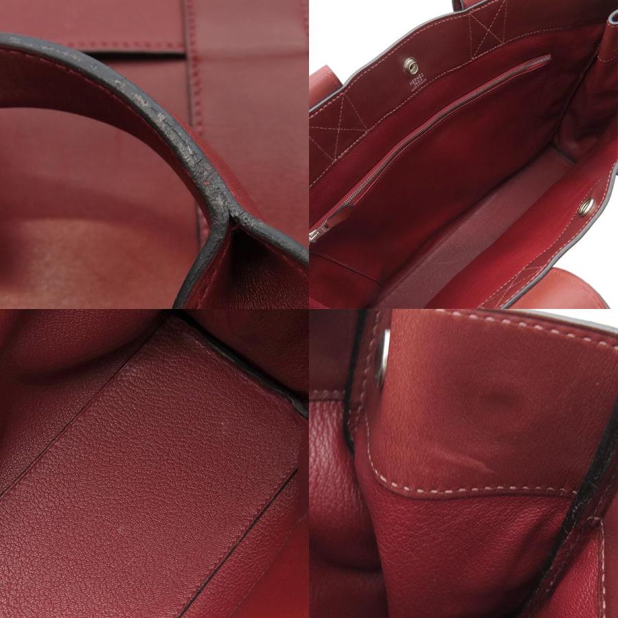 HERMES（エルメス） トートバッグ フールトゥMM レザー レッド 赤茶