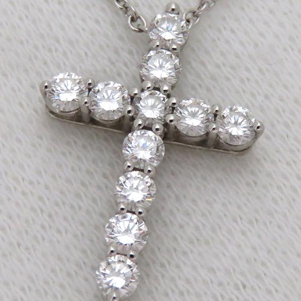 TIFFANY&Co. ティファニー ネックレス スモール クロス ダイヤ  