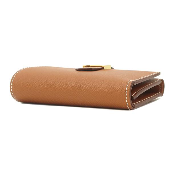 HERMES エルメス ジュラ 三つ折り 財布 ヴォーエプソン ブラウン　メンズ HERMES エルメス ジュラ 三つ折り 財布 ヴォーエプソン ブラウン