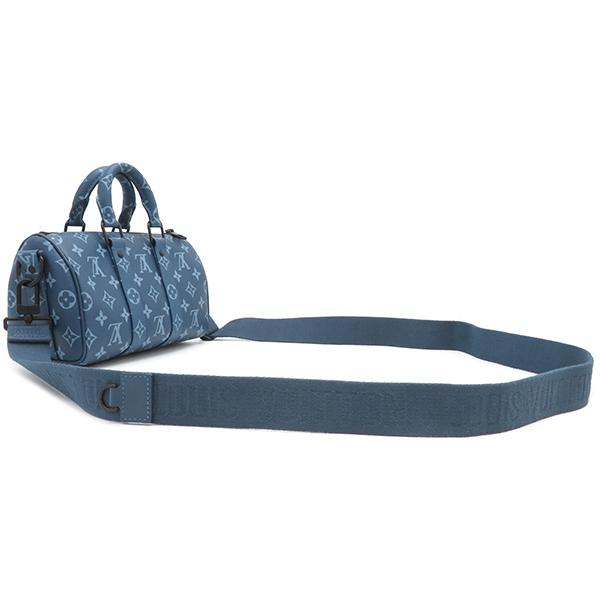 Louisvuitton キーポル バンドリエール25 ヴィトン ブルー 美品 キーポル （美品）ルイヴィトン LOUIS VUITTON キーポルバンド