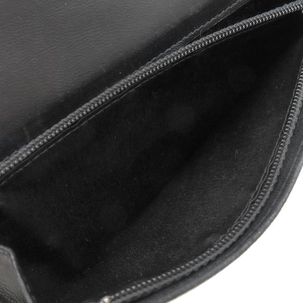 CHANEL シャネル 長財布 アイコン エナメル ブラック 黒 二