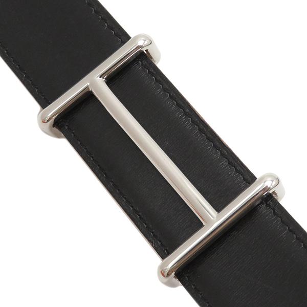 良品✨ エルメス Hダンクル 80 Hロゴ ベルト ブラック HERMES（エルメス） ベルト Hダンクル ＃90 ボックスカーフ ブラック