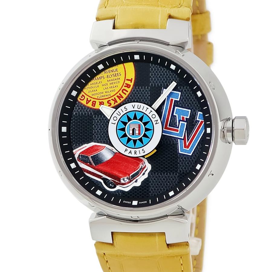美品 ルイヴィトン QA063 タンブールGM ダミエ ワールドツアー メンズ タンブール（LOUIS VUITTON） 【3年保証】 ルイヴィトン