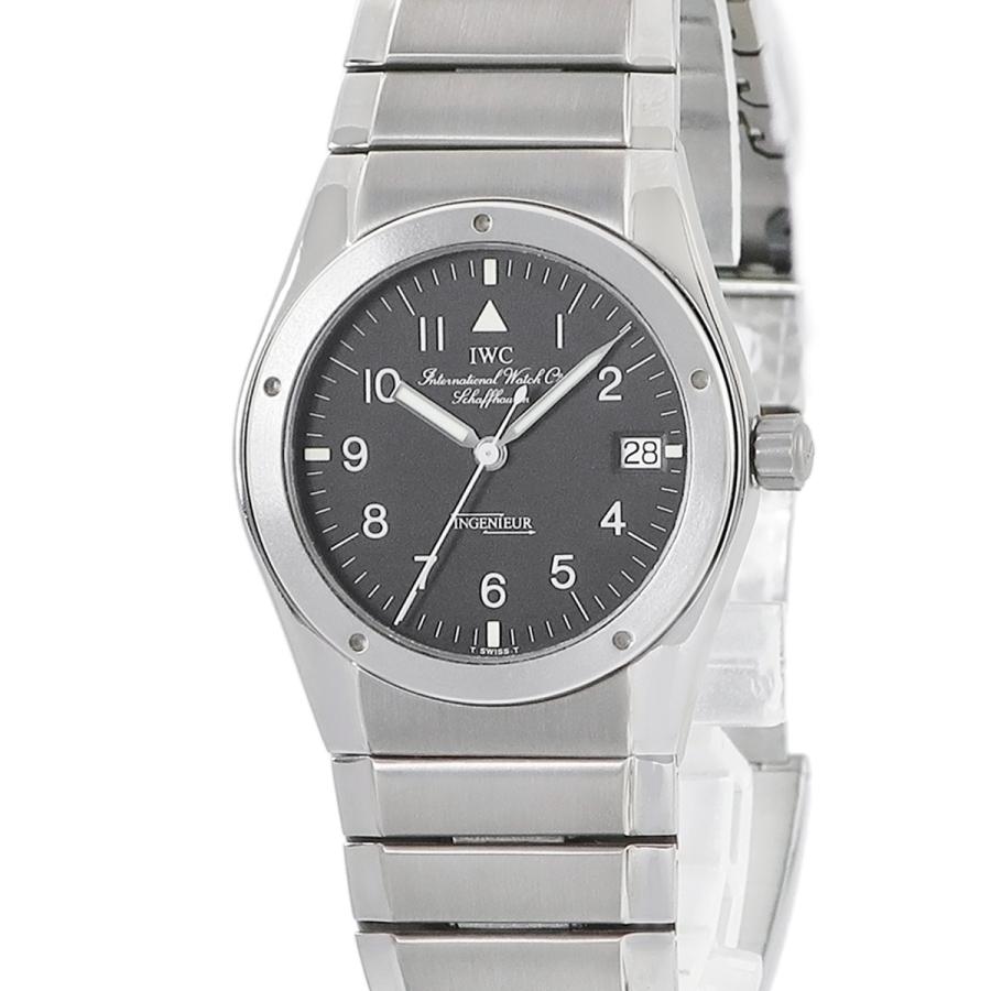 インヂュニア 【3年保証】 IWC メーカーOH済 インジュニア ブラック 