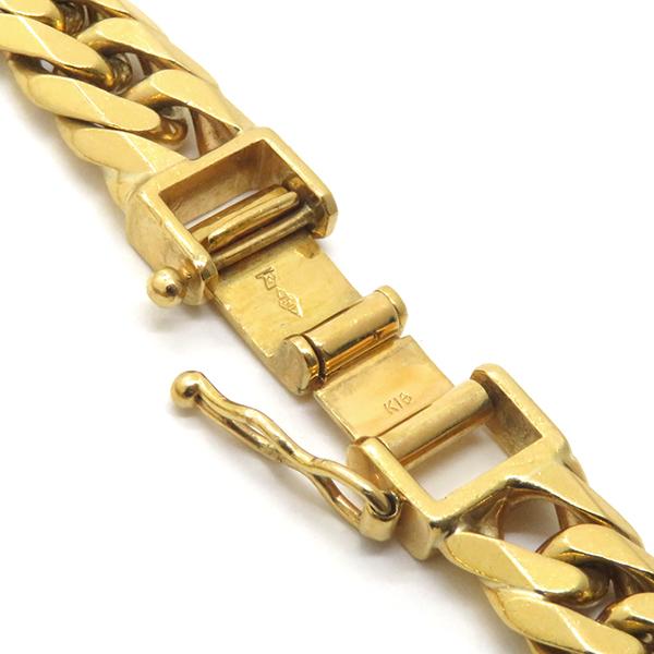 喜平 ネックレス K18 18金 70cm 116.9g 6面 ダブル W K18YG