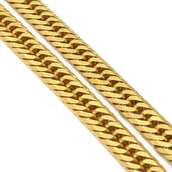 喜平 ネックレス K18 18金 50cm 12.9g 8面 トリプル K18YG ゴールド 
