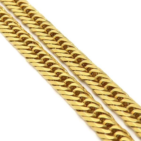 喜平 ネックレス K18 18金 40cm 10.1g 8面 トリプル K18YG ゴールド 