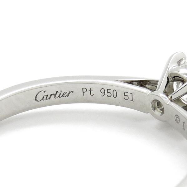 Cartier カルティエ Pt950 リング 51号 JP11号