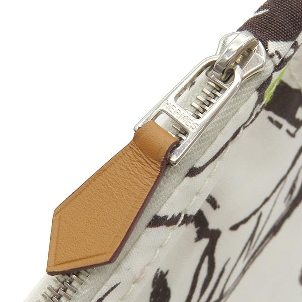 【美品】HERMES エルメス ヨッティングPM ポーチ　フラット　ジョッキー HERMES（エルメス） ポーチ ヨッティングPM コットン マルチカラー