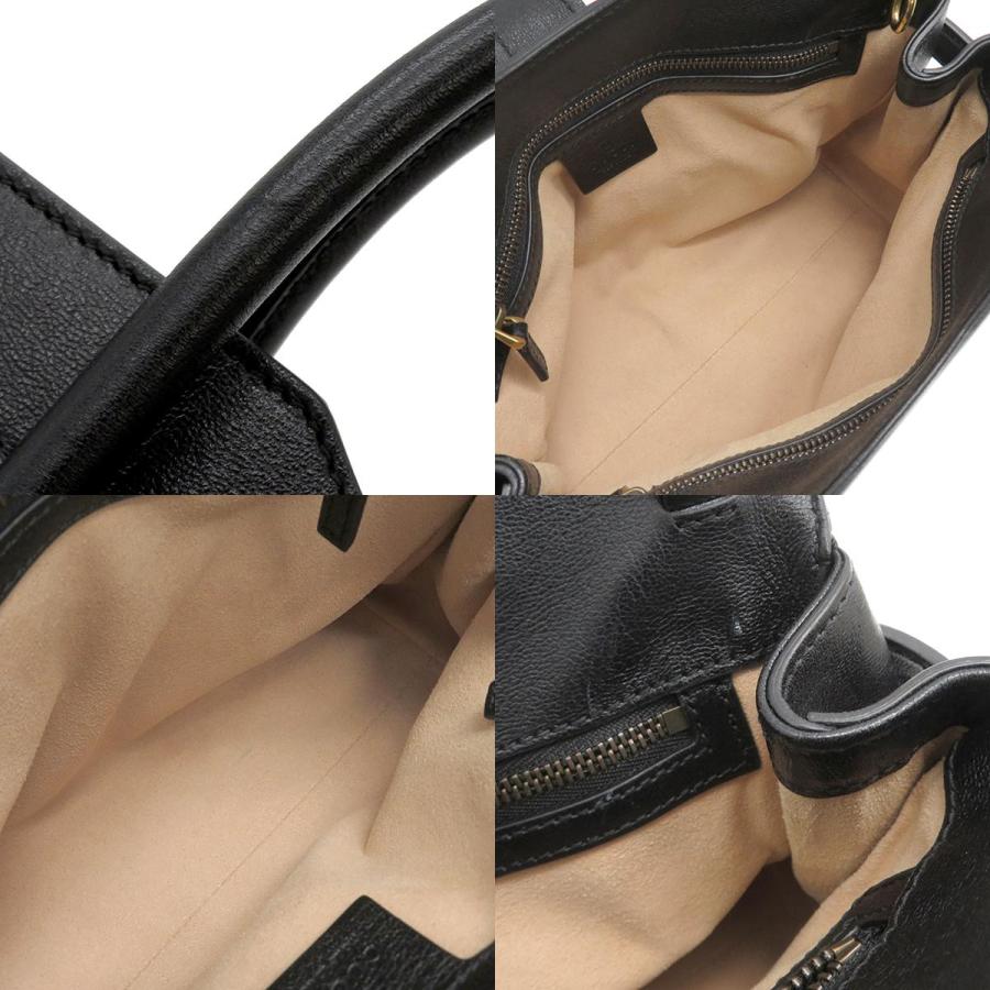 GG グッチ 2WAYバッグ マーモント レザー ブラック 黒