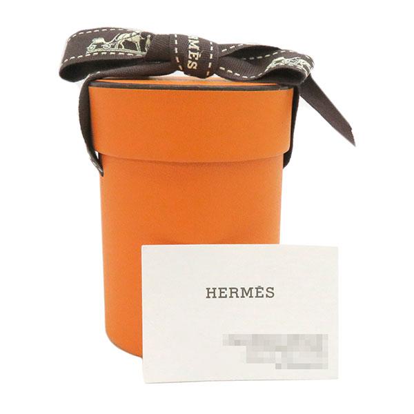 エルメス HERMES ツイリー HERMES STORY オレンジ シルク レディース