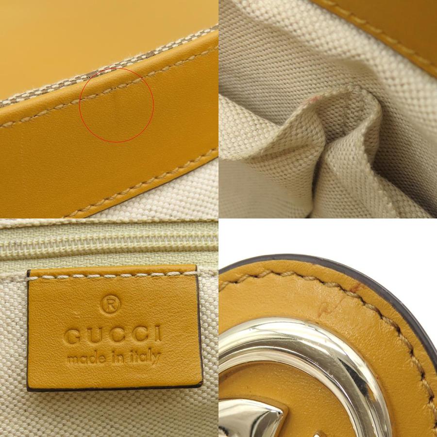 GUCCI グッチ GGキャンバス ワンショルダーバッグ 001 4158 黄色 GGキャンバス グッチ ショルダーバッグ スーキー メッセンジャーバッグ