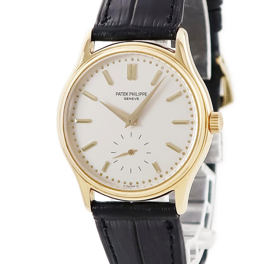 PATEK PHILIPPE（パテック フィリップ） 【3年保証】 カラトラバ 3923J K18YG無垢 アイボリー バー 手巻き ...