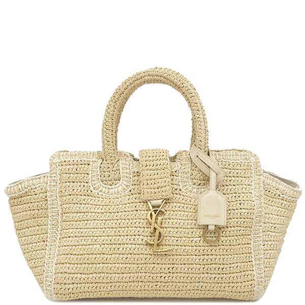 SAINT LAURENT サンローラン 2WAYバッグ ダウンタウン カバス ラフィア