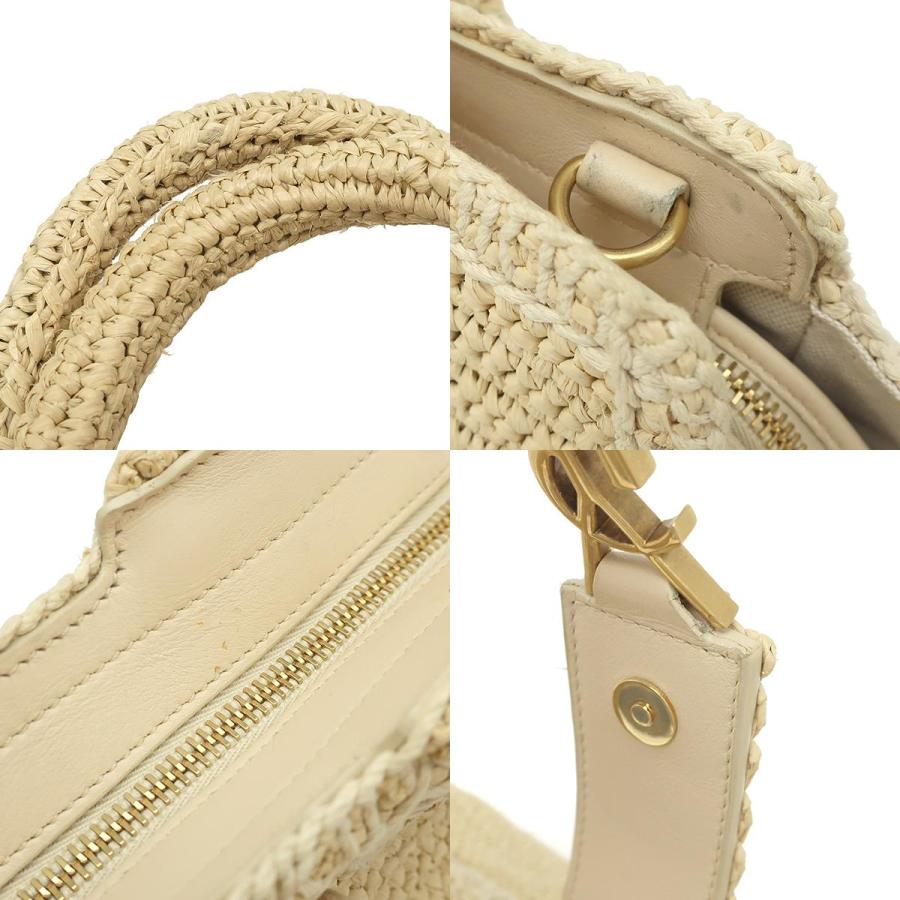 SAINT LAURENT サンローラン 2WAYバッグ ダウンタウン カバス ラフィア