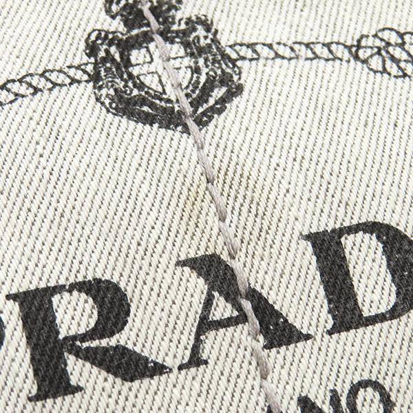 PRADA プラダ　カナパ　デニム　ハンドバッグ　三角ロゴ　白タグ プラダPRADAカナパトートバッグデニムハンドバッグ三角ロゴ白タグ