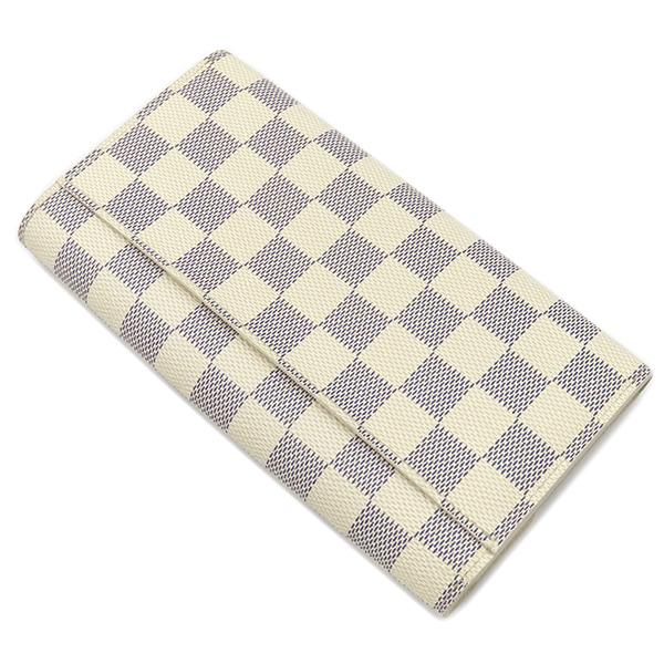 ルイヴィトン　ポルトフォイユサラ　ダミエアズール　長財布　ホワイト　白 LOUIS VUITTON（ルイ・ヴィトン） 長財布 ポルトフォイユ サラ ダミエ