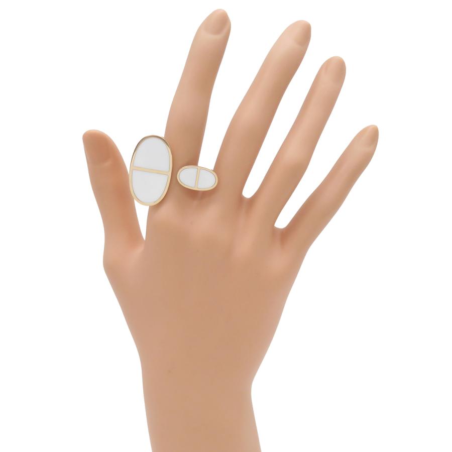 HERMES エルメス リング 指輪 シェーヌダンクル ヴェルソ K18PG  