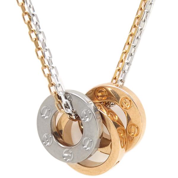 LOVE（Cartier） カルティエ ネックレス ラブ 6Pダイヤ K18PG ゴールド