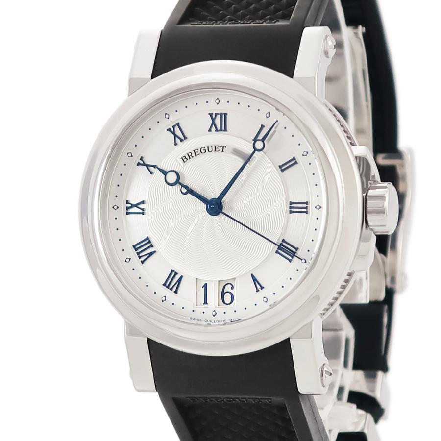 ブレゲ Breguet 5817ST/12/5V8 マリーンⅡ ラージデイト 自動巻き メンズ 良品 内箱・保証書付き_781260 ブレゲ（BREGUET） 【3年保証】 マリーン II ラージデイト 5817ST/12