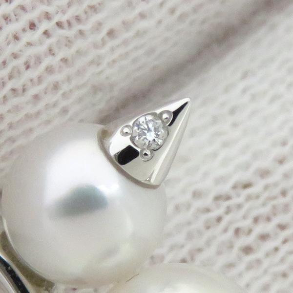 TASAKI ピアス デインジャー ネオ ダイヤモンド パヴェ K18WG シルバー 