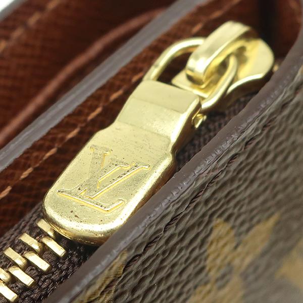 ルイヴィトン モノグラム ボトルパピエ ジップ 財布 二つ折り M61207 茶 LOUIS VUITTON（ルイ・ヴィトン） 二つ折り財布 ポルトパピエ ジップ