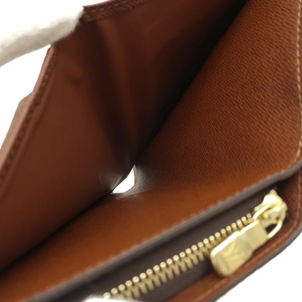 ルイヴィトン モノグラム ボトルパピエ ジップ 財布 二つ折り M61207 茶 LOUIS VUITTON（ルイ・ヴィトン） 二つ折り財布 ポルトパピエ ジップ
