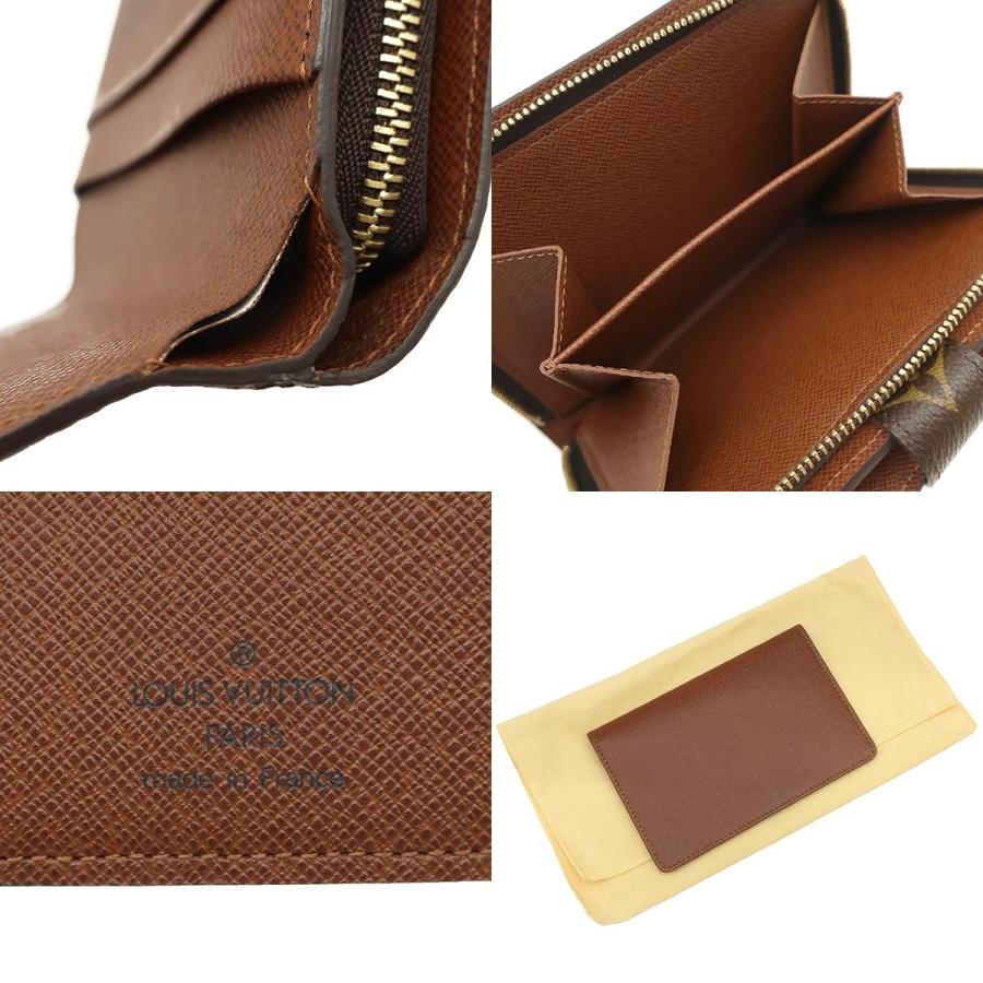 ルイヴィトン モノグラム ボトルパピエ ジップ 財布 二つ折り M61207 茶 LOUIS VUITTON（ルイ・ヴィトン） 二つ折り財布 ポルトパピエ ジップ