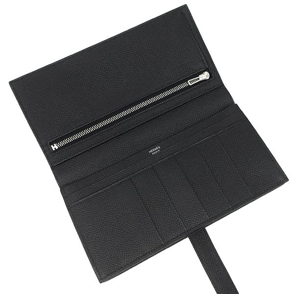 HERMES（エルメス） 長財布 ベアンスフレ ヴォーエプソン ブラック