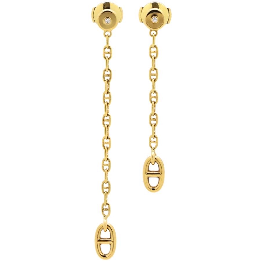 HERMES（エルメス） ピアス ニューファランドール チェーン K18YG