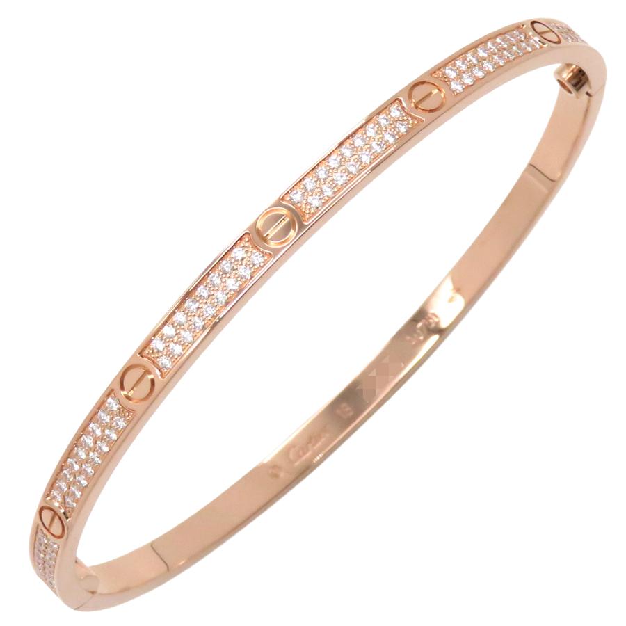 カルティエ ブレスレット LOVE ラブブレス K18PG ダイヤモンドゴールド 楽天市場】カルティエ CARTIER ラブブレス パヴェダイヤモンド