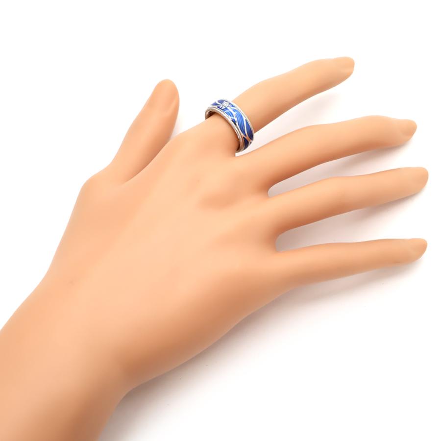 ミキモト リング 指輪 ウェレンドルフ エマイユ ダイヤリング K18WG