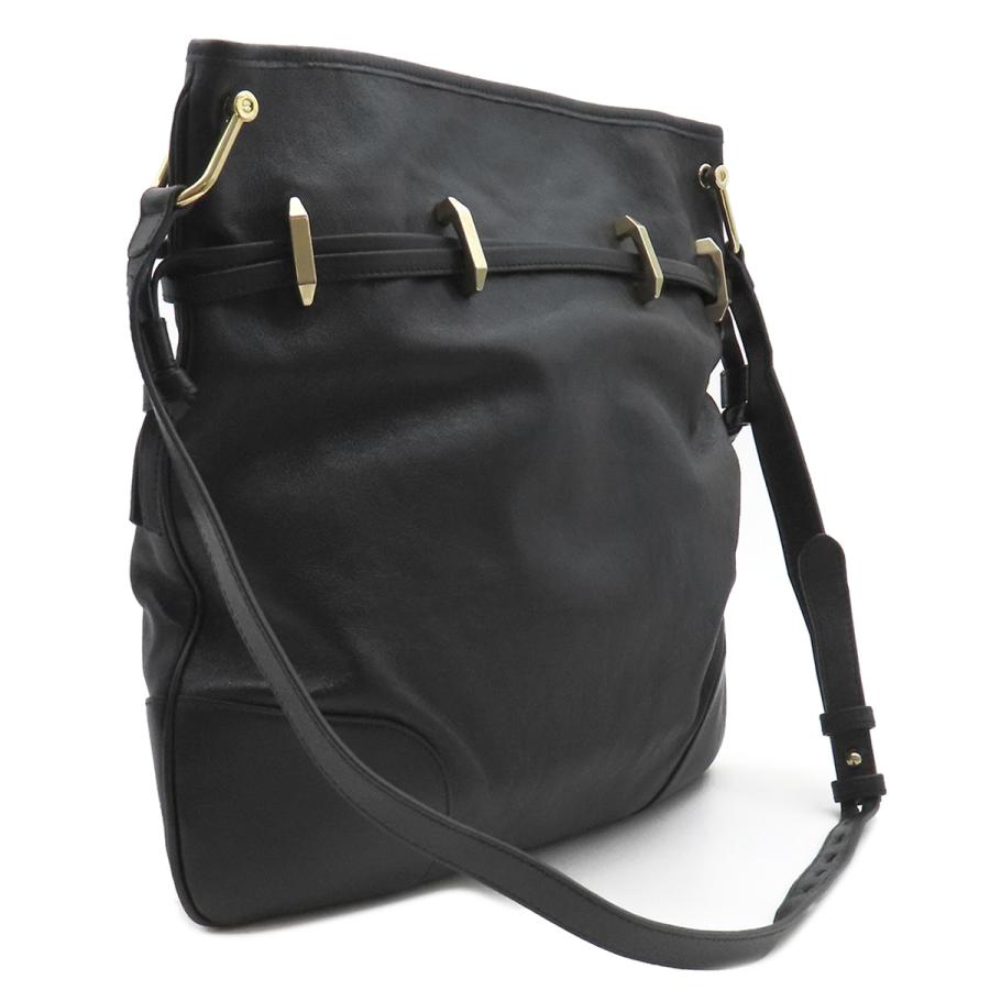 GUCCI グッチ ショルダーバッグ ホースビット レザー ブラック