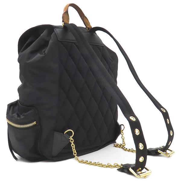 最終価格　美品バーバリー　チェーンリュック　ブラック 最終価格美品バーバリーチェーンリュックブラック