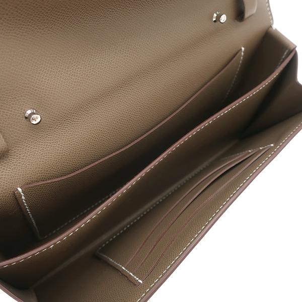 HERMES エルメス 長財布 シャルニエール トゥーゴー グレー 新品