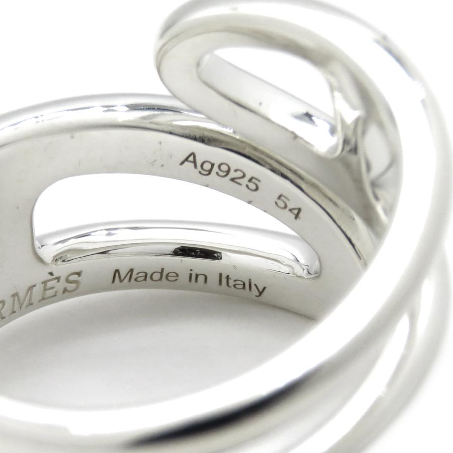 【超美品】HERMES シェーヌダンクル パンク リング Ag925 HERMES エルメス リング パンクツイスト Punk Twist Chaine d