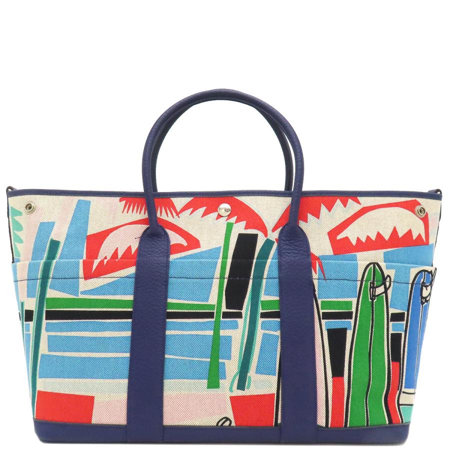 未使用保管品 エルメス ビニールバッグ キャンバス 2way ショルダーバッグ