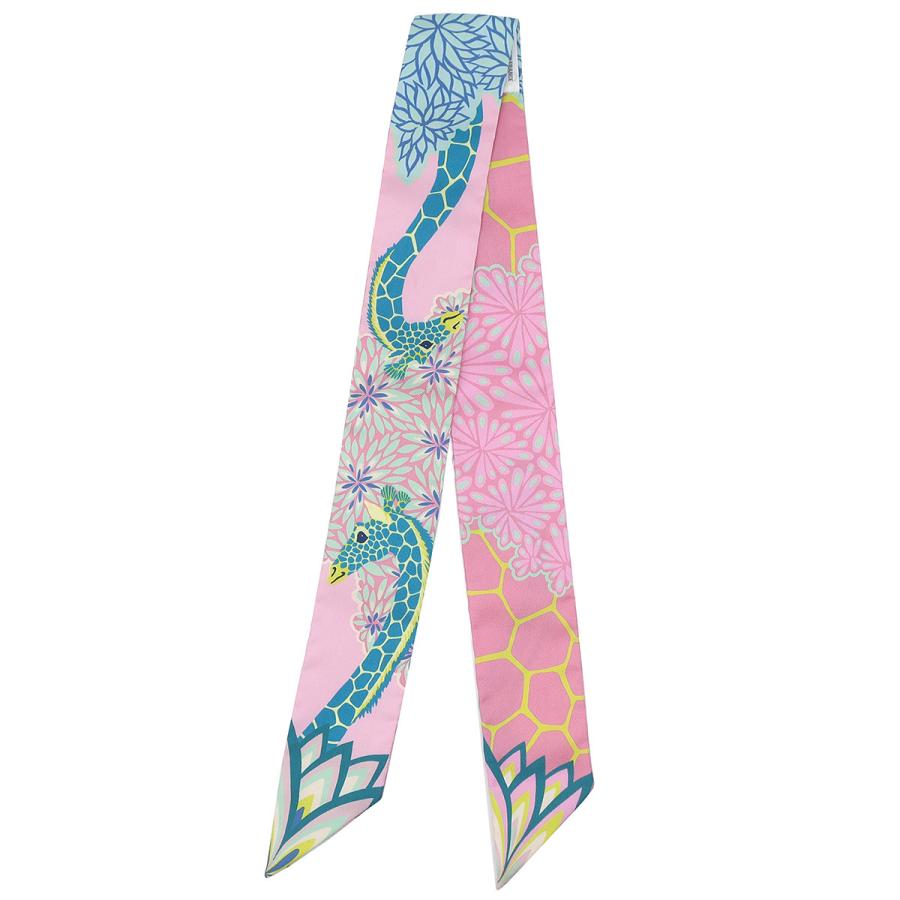 【最終価格】エルメス ツイリー 三美神 The three graces HERMES（エルメス） スカーフ ツイリー シルク ピンク 【THE THREE
