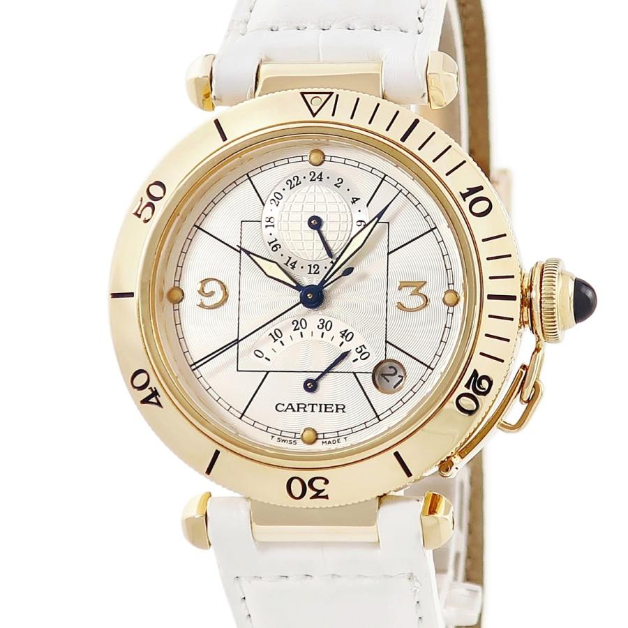 Cartier 【3年保証】 カルティエ パシャ 38mm GMT パワーリザーブ