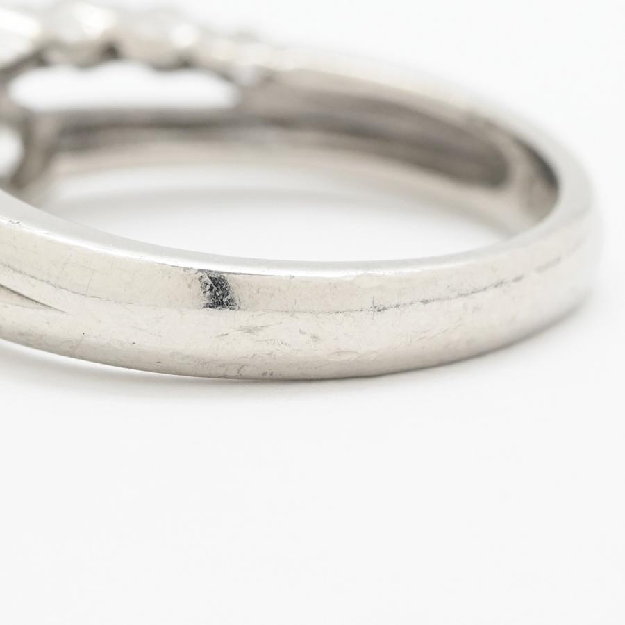 リング 指輪 ダイヤリング Pt900 シルバー 8石 8粒 9号 : HOUBIDOU