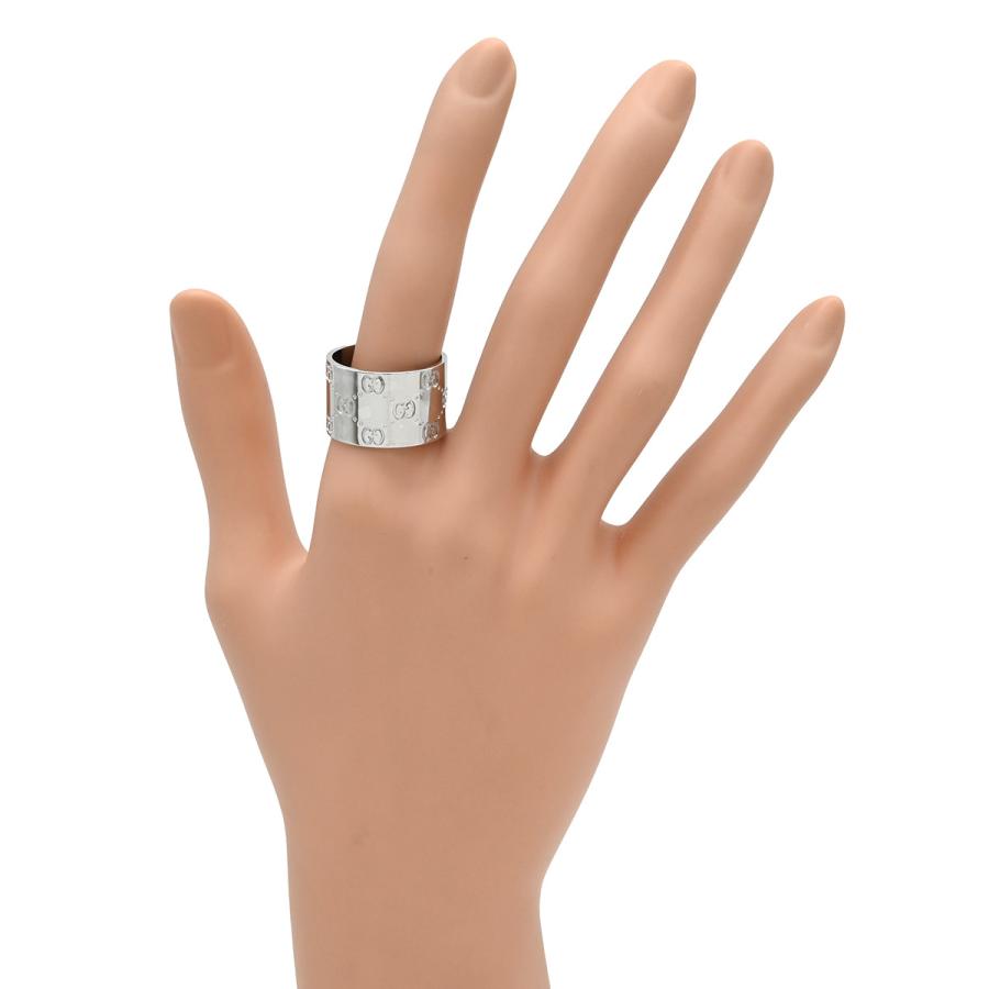 GUCCI 750 ワイドリング GUCCI グッチ リング 指輪 アイコン ワイドリング K18WG