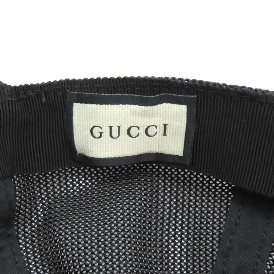 GUCCI（グッチ） キャップ GG柄 ナイロンメッシュ ナイロン ブラック S