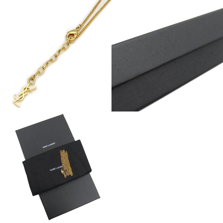 SAINT LAURENT サンローラン ポーチ チェーンポーチ レザー ブラック